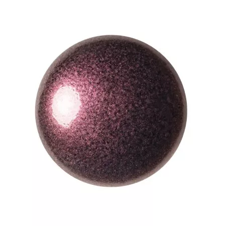 Cabujón redondo de vidrio de Puca® 18 mm - Old Red Metallic Mat x1
