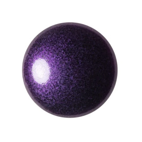 Cabujón redondo de vidrio de Puca® 18 mm - Dark Lilac Metallic Mat x1
