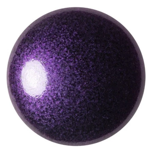 Cabujón redondo de vidrio de Puca® 25 mm - Dark Lilac Metallic Mat x1