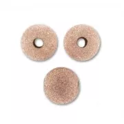 Bolitas diamantadas 8 mm Rose Gold filled x1