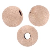 Bolitas diamantadas 4 mm Rose Gold filled x8|raw }}