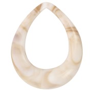 Colgante acrílico gota calada 53x43,5 mm - Beige jaspeado - Marrón x1|raw }}