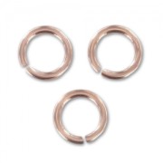 Anillas abiertas  5x0.76 mm de Rose Gold filled x10
