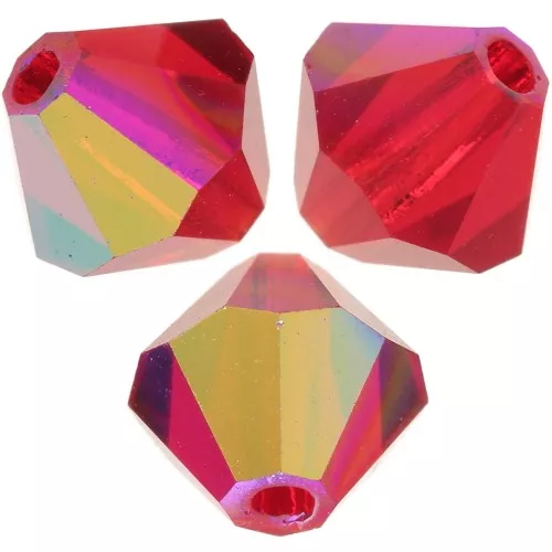 Cuentas tupis Preciosa - Bead arandela 5 mm - Light Siam AB x12