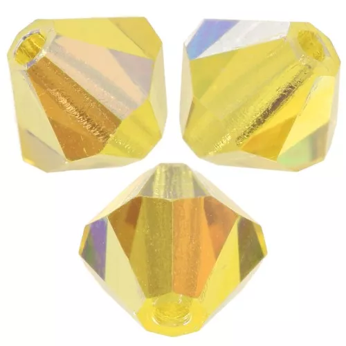 Preciosa beads - Bead arandela 5 mm - Citrine AB x12