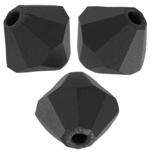 Preciosa beads - Bead rondelle 5 mm - Jet Matt x12