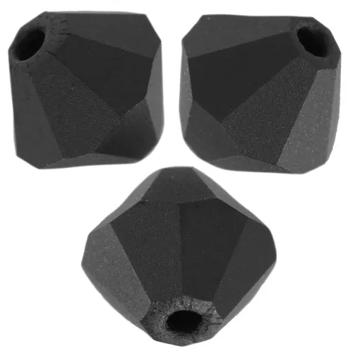 Preciosa beads - Bead rondelle 5 mm - Jet Matt x12