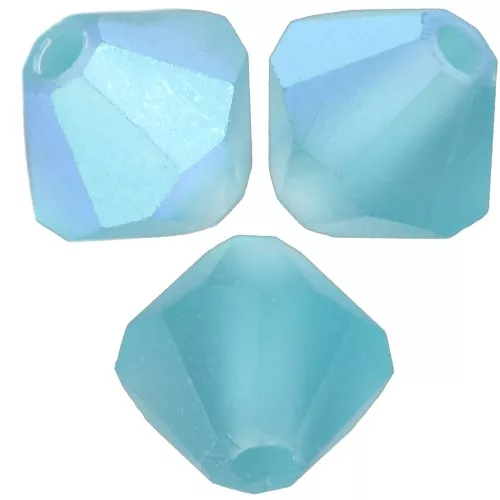 Preciosa beads - Bead rondelle 5 mm - Indicolite AB Matt x12