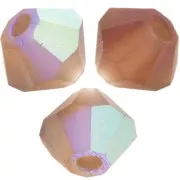 Preciosa rondelle beads - Bead 4 mm - Smoked Topaz AB Matt x30