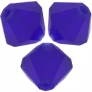 Cuentas tupis Preciosa - Bead rondelle 6 mm - Cobalt Blue Matt x12