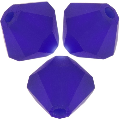 Cuentas tupis Preciosa - Bead rondelle 6 mm - Cobalt Blue Matt x12