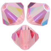 Cuentas arandela Preciosa - Bead 6 mm - Rose Peach AB x12