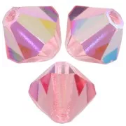 Cuentas arandela Preciosa - Bead 6 mm - Rose Peach AB x12