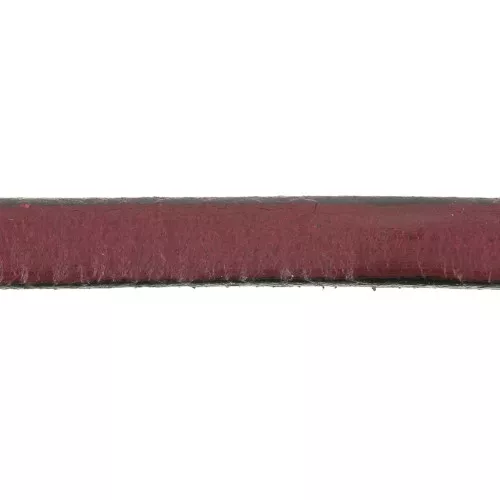 Cordón plano cuero 5x2 mm Bordeaux x30cm