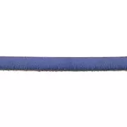Cordón plano cuero 5x2 mm Azul metalizado x30cm