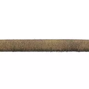 Cordón plano cuero 5x2 mm Bronce x30cm