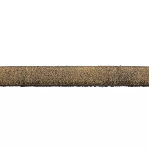 Cordón plano cuero 5x2 mm Bronce x30cm