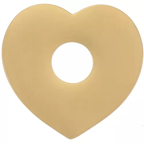 Colgantes corazón 15x16 mm - Acero inoxidable 316L dorado x2