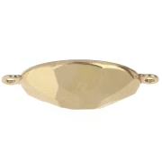 Engaste para pegar PureCrystal 4120 ovalado 18x13 mm 2 anillas dorado