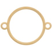 Entrepieza circular hueco 25 mm - Acero inoxidable 316L dorado x1