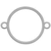 Entrepieza de círculo hueco de 25 mm - acero inoxidable 316L x1