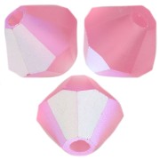 Centas tupis Preciosa - Cuenta rondelle 5 mm - Rosa indio AB mate x12