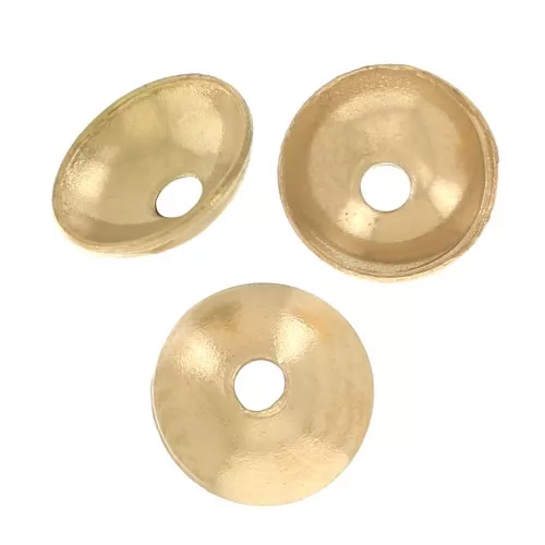 Copas lisas de 3 mm - Acero inoxidable 304L Dorado x10