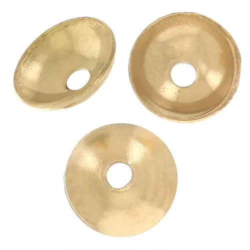 Copas lisas de 4 mm - Acero inoxidable 304L Dorado x10