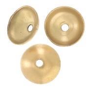 Cazoletas lisas 5 mm - Acero inoxidable 304L Dorado x8