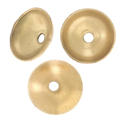 Cazoletas lisas 5 mm - Acero inoxidable 304L Dorado x8