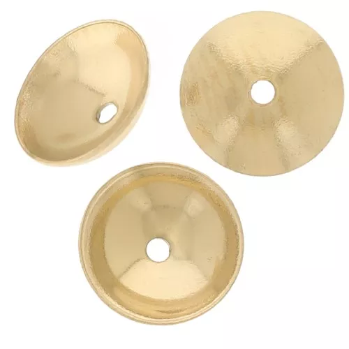 Copas lisas de 6 mm - Acero inoxidable 304L Dorado x8