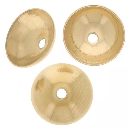 Copas lisas de 8 mm - Acero inoxidable 304L Dorado x6