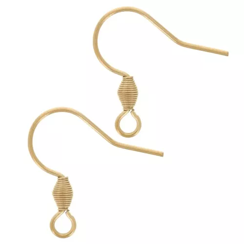 Ganchos de 17 mm con anilla abierta - Acero inoxidable 304L dorado x50