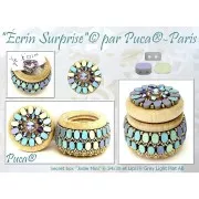 Cuentas de cristal Lipsi® de Puca® 4x6 mm - Grey Light Mat AB x10g