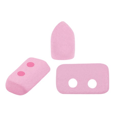 Cuentas de cristal Piros® by Puca® 2x5 mm - Pink Light Mat x10g