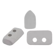Cuentas de cristal Piros® by Puca® 2x5 mm - Gris Claro Mate x10g
