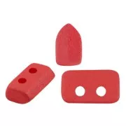 Cuentas de cristal Piros® by Puca® 2x5 mm - Dark Red Light Mat x10g