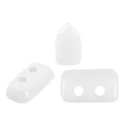 Cuentas de cristal Piros® by Puca® 2x5 mm - Opaque White x10g