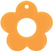 Colgante flor 35 mm en resina opaca - Mandarina x1|raw }}