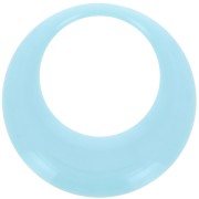 Colgante redondo calado de resina opaca 44 mm - Azul pastel x1|raw }}