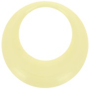 Colgante redondo calado de resina opaca 44 mm - Amarillo pálido x1|raw }}