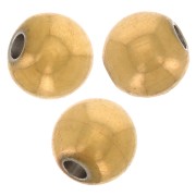 Cuentas redondas de 3 mm - Acero inoxidable Dorado 316 x100|raw }}
