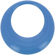 Colgante redondo calado de resina opaca 44 mm - Azul x1|raw }}