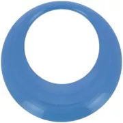 Azul - Colgante redondo calado de resina opaca 44 mm - Azul x1 Colgante redondo calado de resina opaca 44 mm - Azul x1