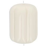 Cuenta tubo con rayas de resina opaca 20x14 mm - Crudo x1|raw }}