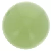 Cuentas redondas de 14 mm en resina translúcida - Verde almendra x6