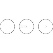 Perlada PureCrystal semi-agujereada 5818 12 mm Cream Pearl x1