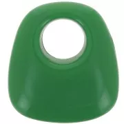 Abeto verde - Pendentif trapèze en résine opaque 23x21 mm - Vert sapin x1 Pendentif trapèze en résine opaque 23x21 mm - Vert sapin x1
