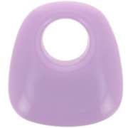Colgante trapecio de resina opaca 23x21 mm - Violeta claro x1