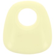 Colgante trapecio de resina opaca 23x21 mm - Amarillo pálido x1|raw }}